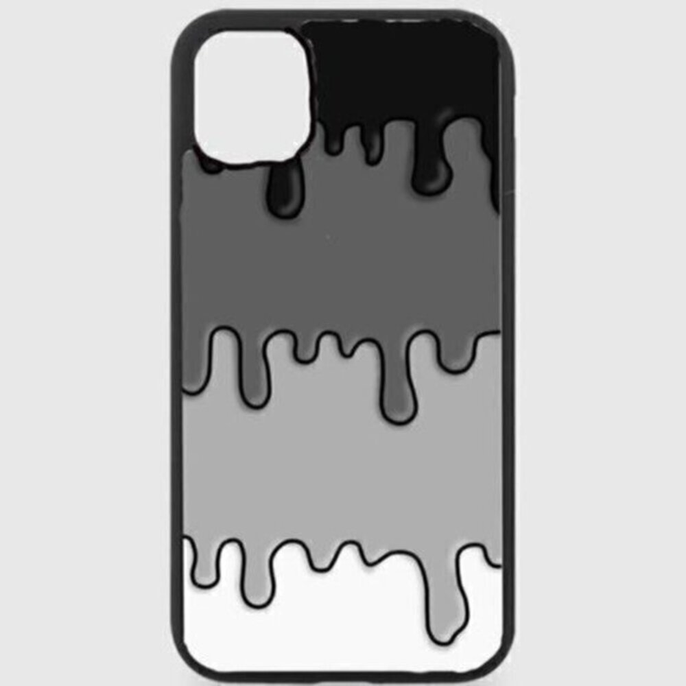 Grayscale Drip Phone Case